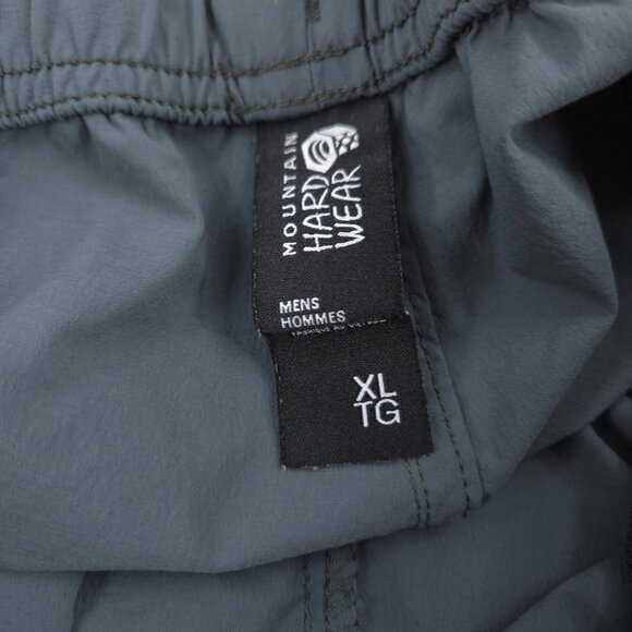 Mountain Hardwear Pants Mens XL Green Active Hiking Stretch Elastic Waist Nylon - Picture 4 of 11